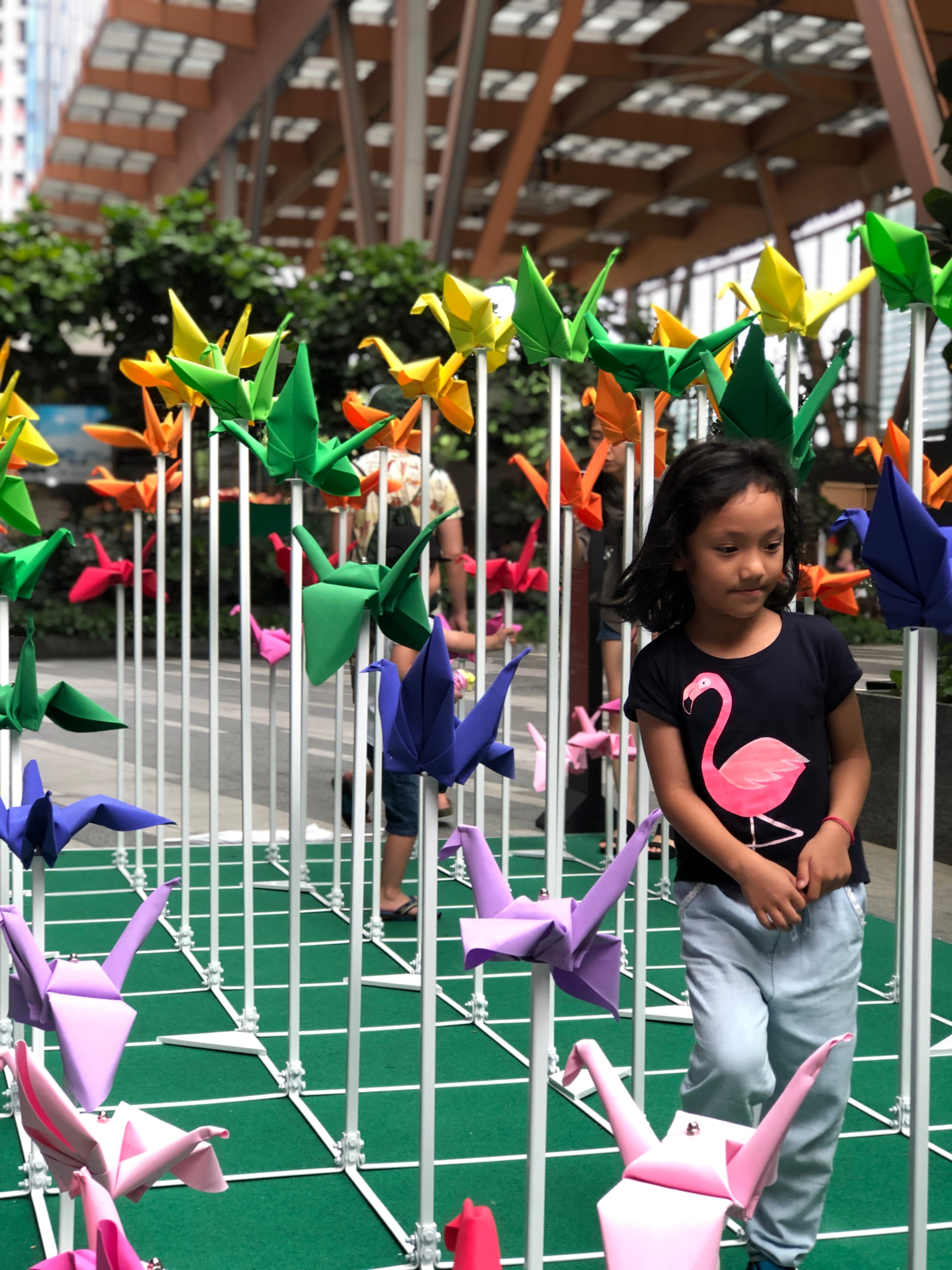 Photos of public artwork at Ideas Competition: “ORIGAMe”